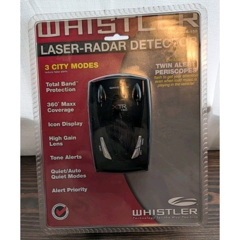 WHISTLER RADAR DETECTOR WHISTLER XTR 150 RADAR DETECTOR - NEW